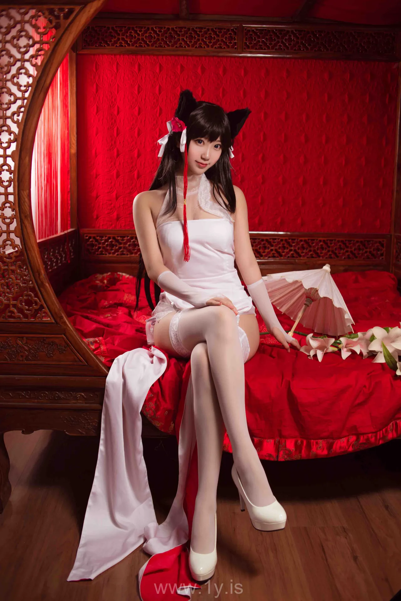 Coser@黑川 NO.004 Gorgeous Asian Cutie 獒犬旗袍